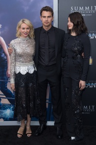 NEW YORK, NY - MARCH 14: (L-R) Actors Naomi Watts, Theo James and Shailene Woodley attend the "Allegiant" New York Premiere at AMC Loews Lincoln Square 13 theater on March 14, 2016 in New York City. (Photo by Mark Sagliocco/Getty Images)